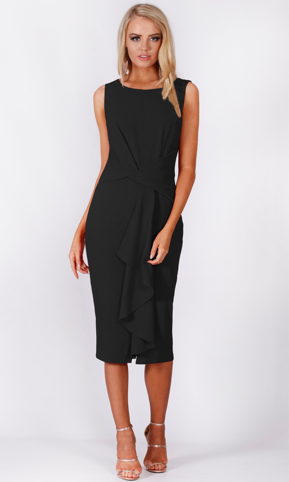teaberry black ruffle dress | So Jealous Fashion & Accessories